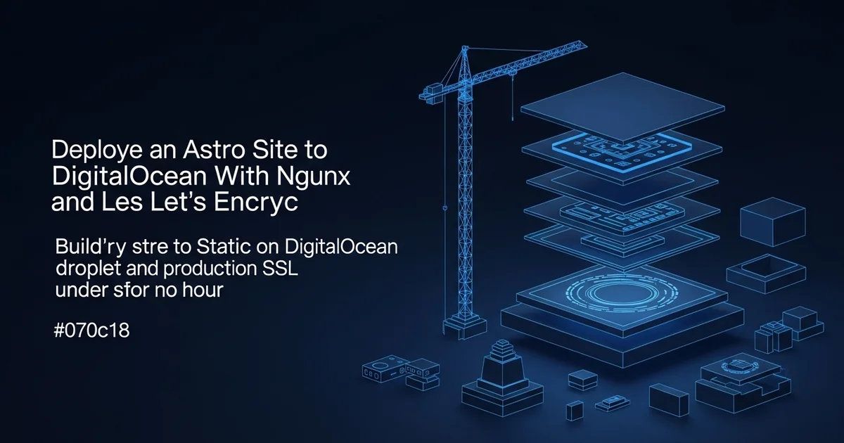 Deploy an Astro Site to DigitalOcean With Nginx and Let's Encrypt